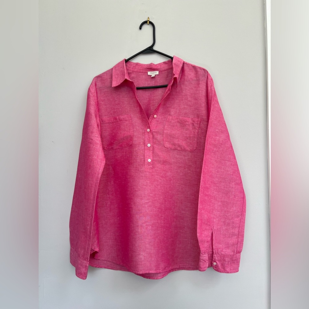 Pink Talbots Spring/ Summer Shirt-Size Large